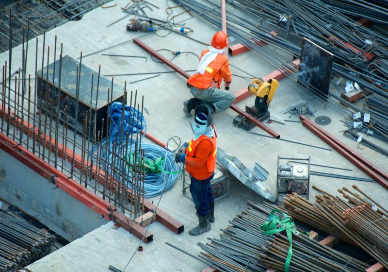 Heavy equipment at worksite